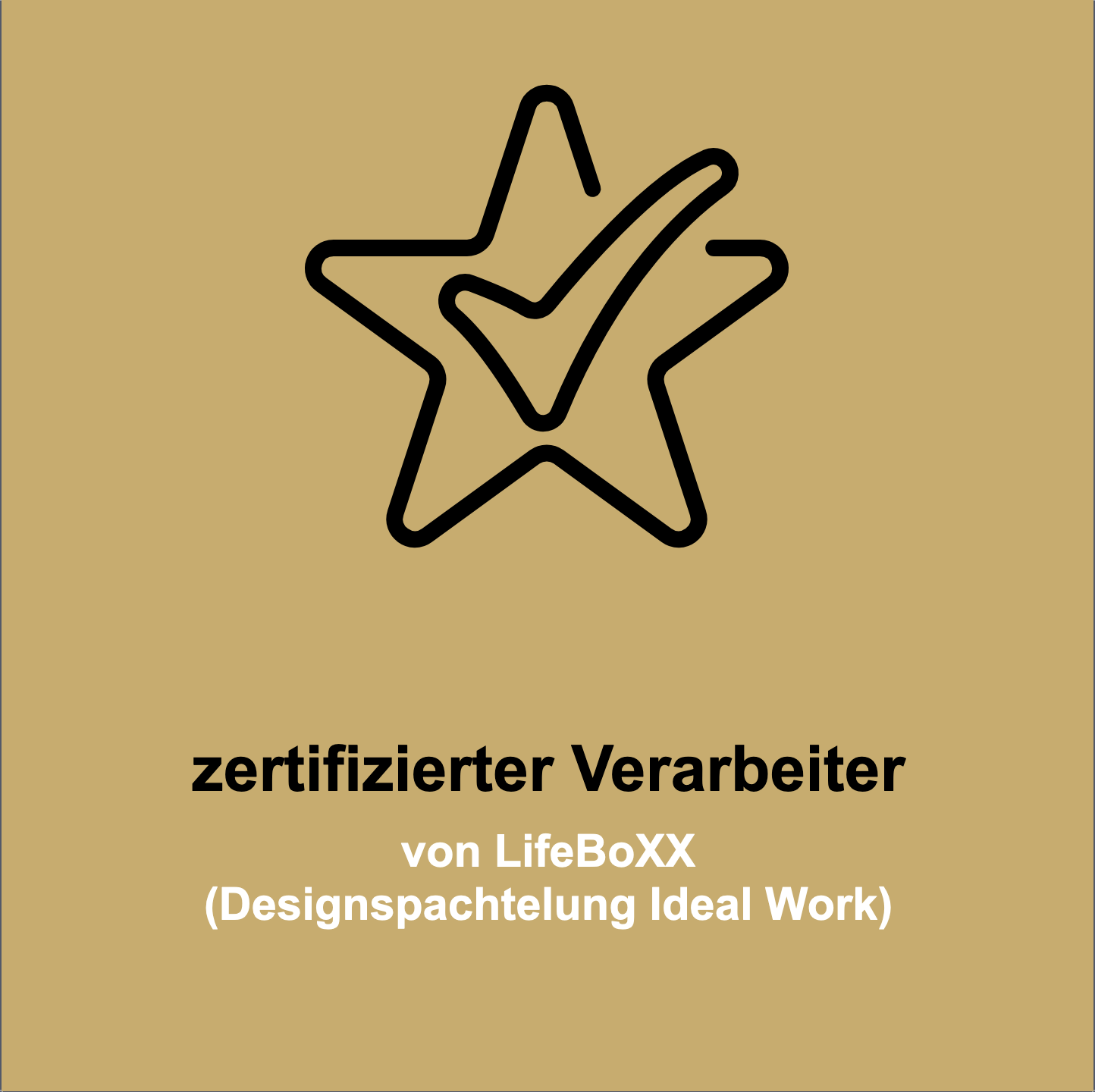LifeBoXX 1 zertifizierter Verarbeiter von LifeBoXX (Designspachtelung Ideal Work)